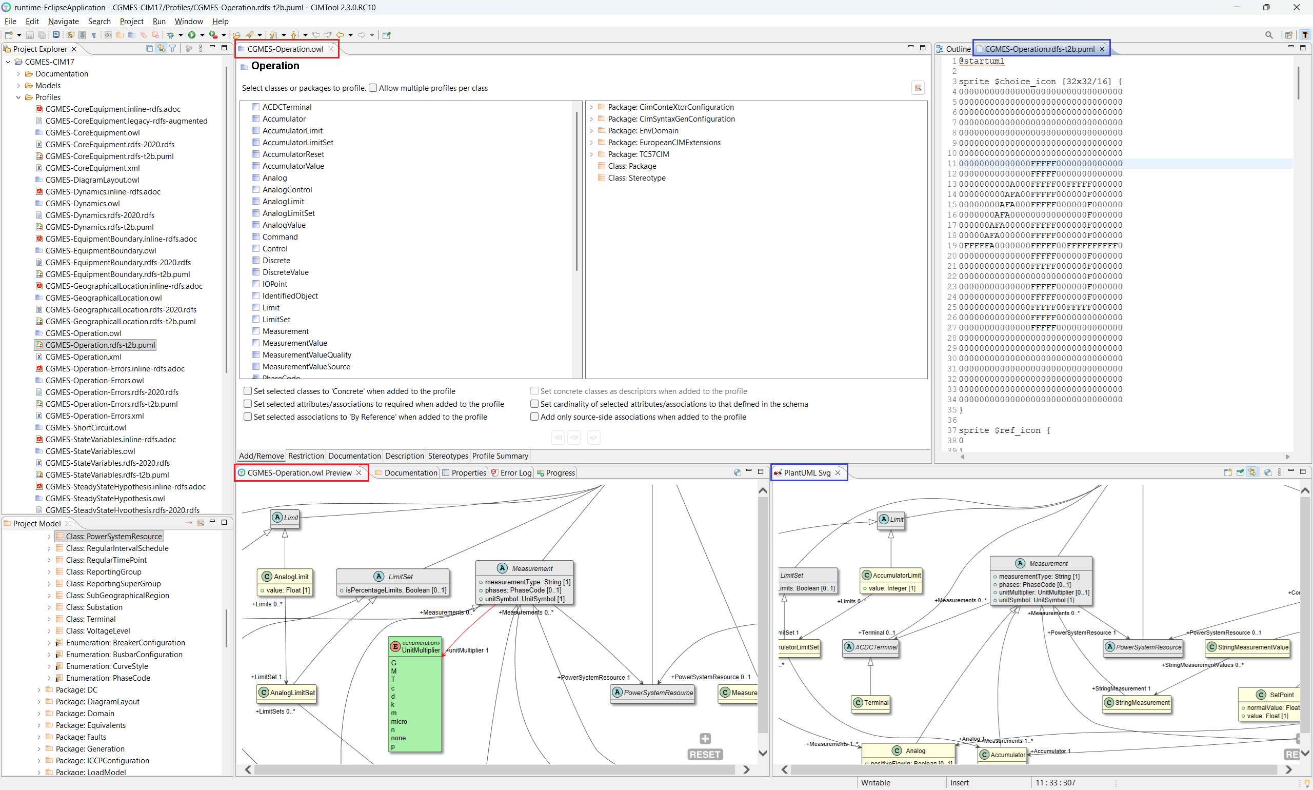 Real-Time Preview and PlantUML Svg views displayed side by side