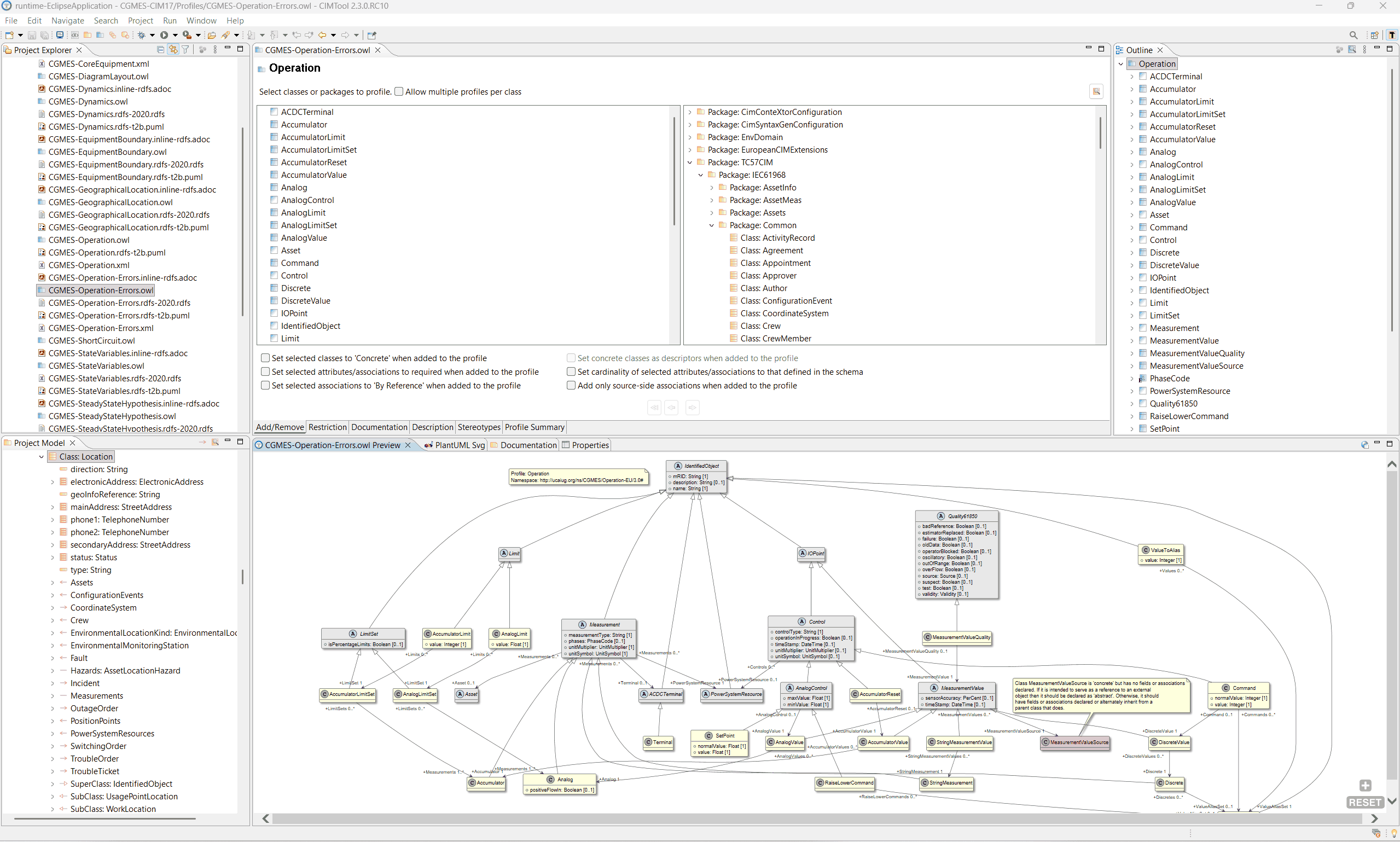 Resolving Issue 7 — selecting IdentifiedObject as the super class