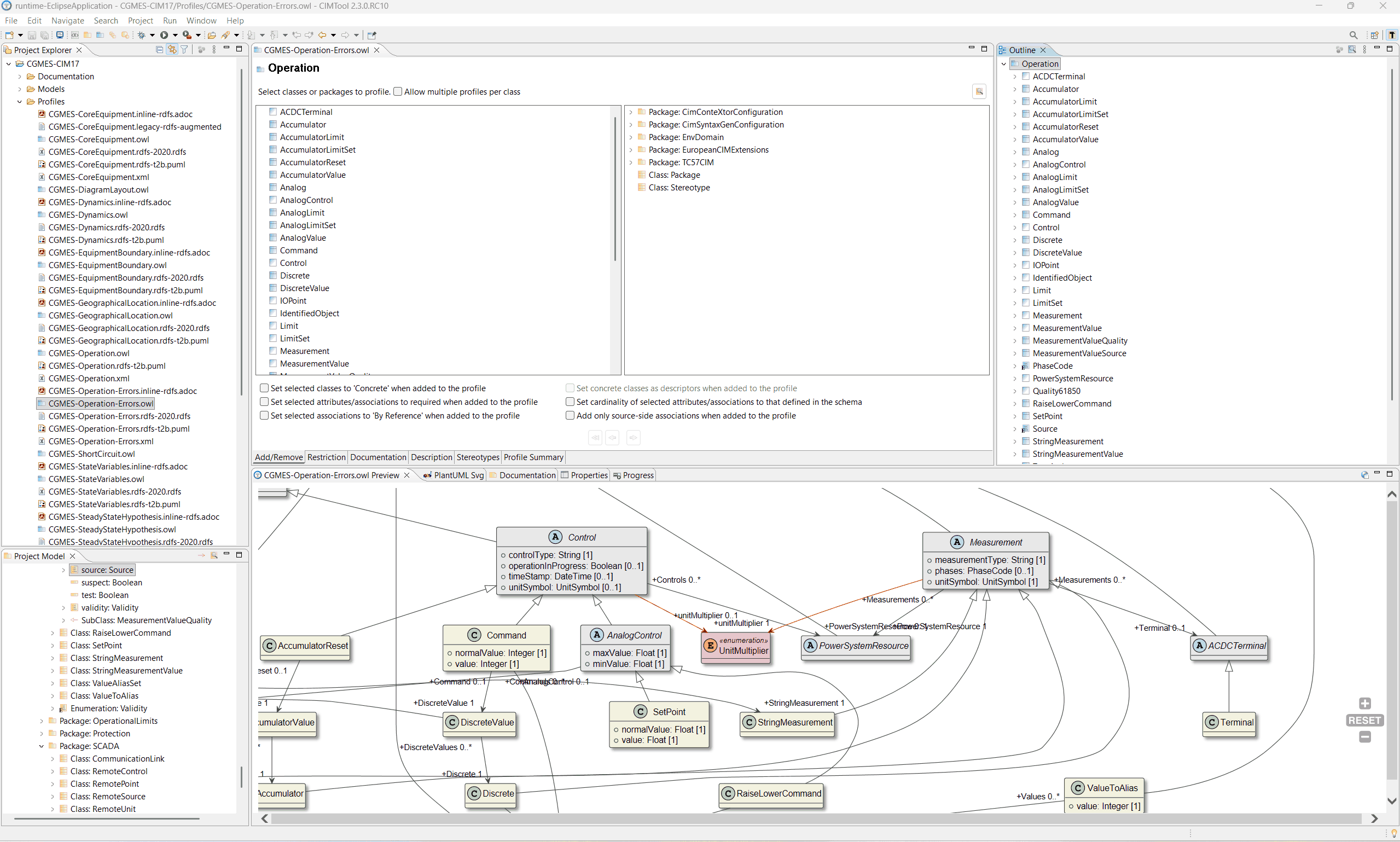 Resolving Issues 4 and 5 — selecting UnitMultiplier as the attribute type on Measurement and Control