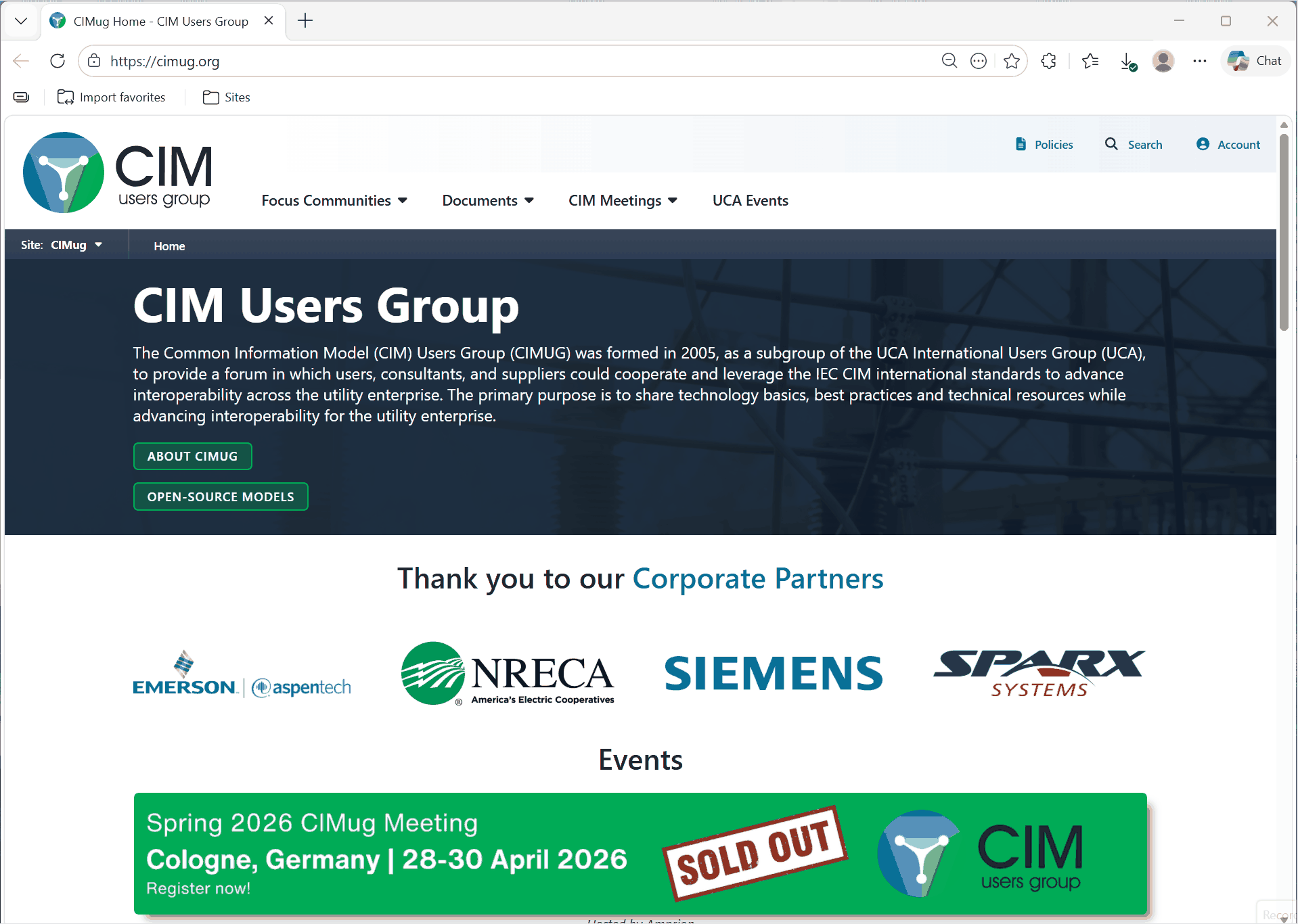 CIM Users Group UML Documents Repository